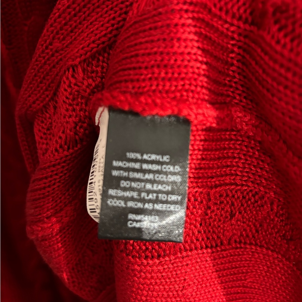 JH Cable Knit Sweater Dress – Red – Size Large – NWT - Picture 4 of 6